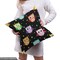 Ambesonne Owls Fabric by the Yard, Colorful Birds with Different Expressions Funny Confused Serious Characters Dots, Decorative Fabric for Upholstery and Home Accents, 1 Yard, Black Multicolor